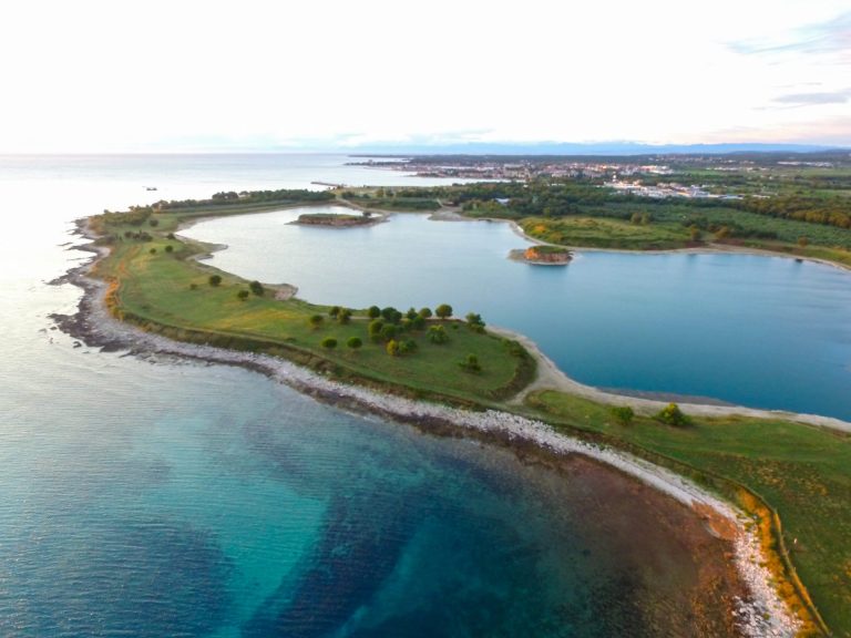 Cementara umag, slikana dronom iz zraka